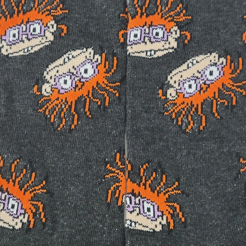 Nickelodeon Rugrats Chuckie Finster Character Crew Socks All‎ Over Print 2021